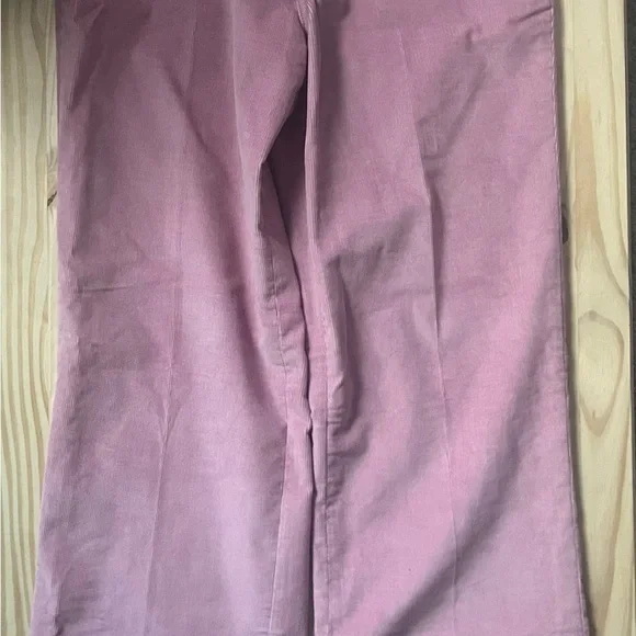 Dickies Pink Corduroy Wide Leg Pants pockets high waist pockets NWOT - Picture 4 of 9